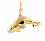 Wyland Killer Whale Pendant w/Pendant Ring - XS