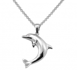 Wyland Jumping Dolphin Necklace - Large