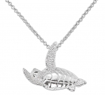 Wyland Flying Turtle Necklace